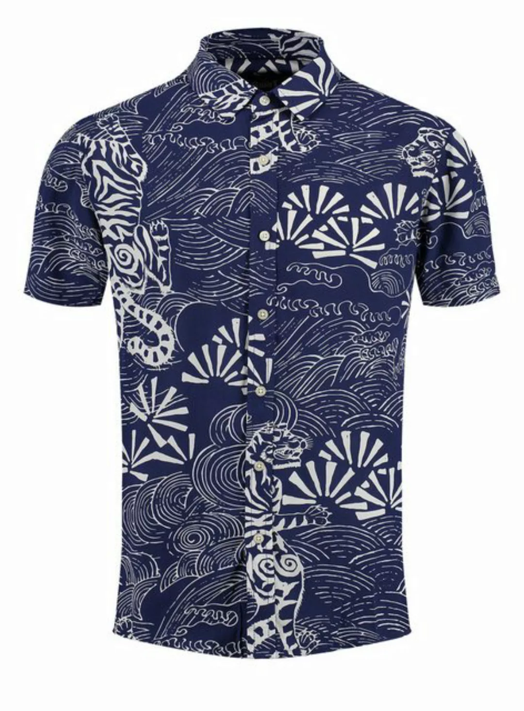 Key Largo Kurzarmhemd MSH RESORT 1/2 patterned (1-tlg) günstig online kaufen