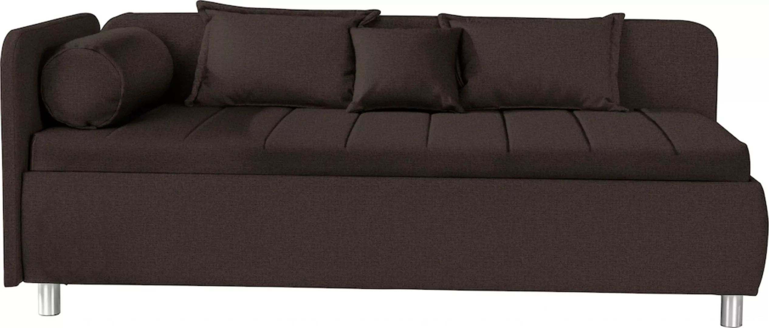 alina Schlafsofa "Kiana", mit Bettkasten und Zierkissen, Liegefläche 90/200 günstig online kaufen