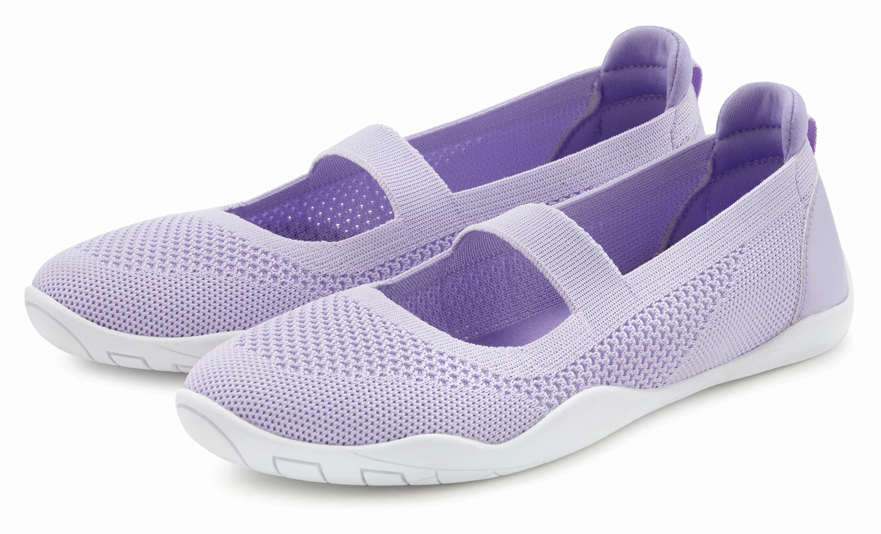 LASCANA Sneaker Ballerinas "Riemchenballerina, Slip-On-Sneaker", Freizeitsc günstig online kaufen