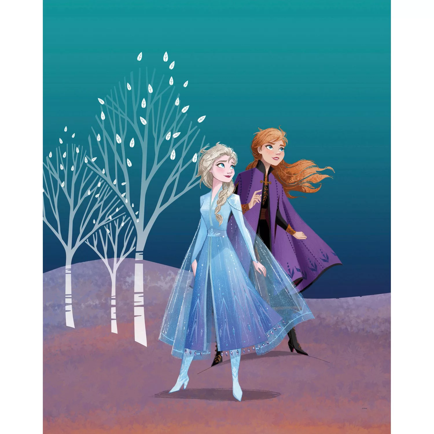 Komar Wandbild Frozen Sisters 40 x 50 cm günstig online kaufen