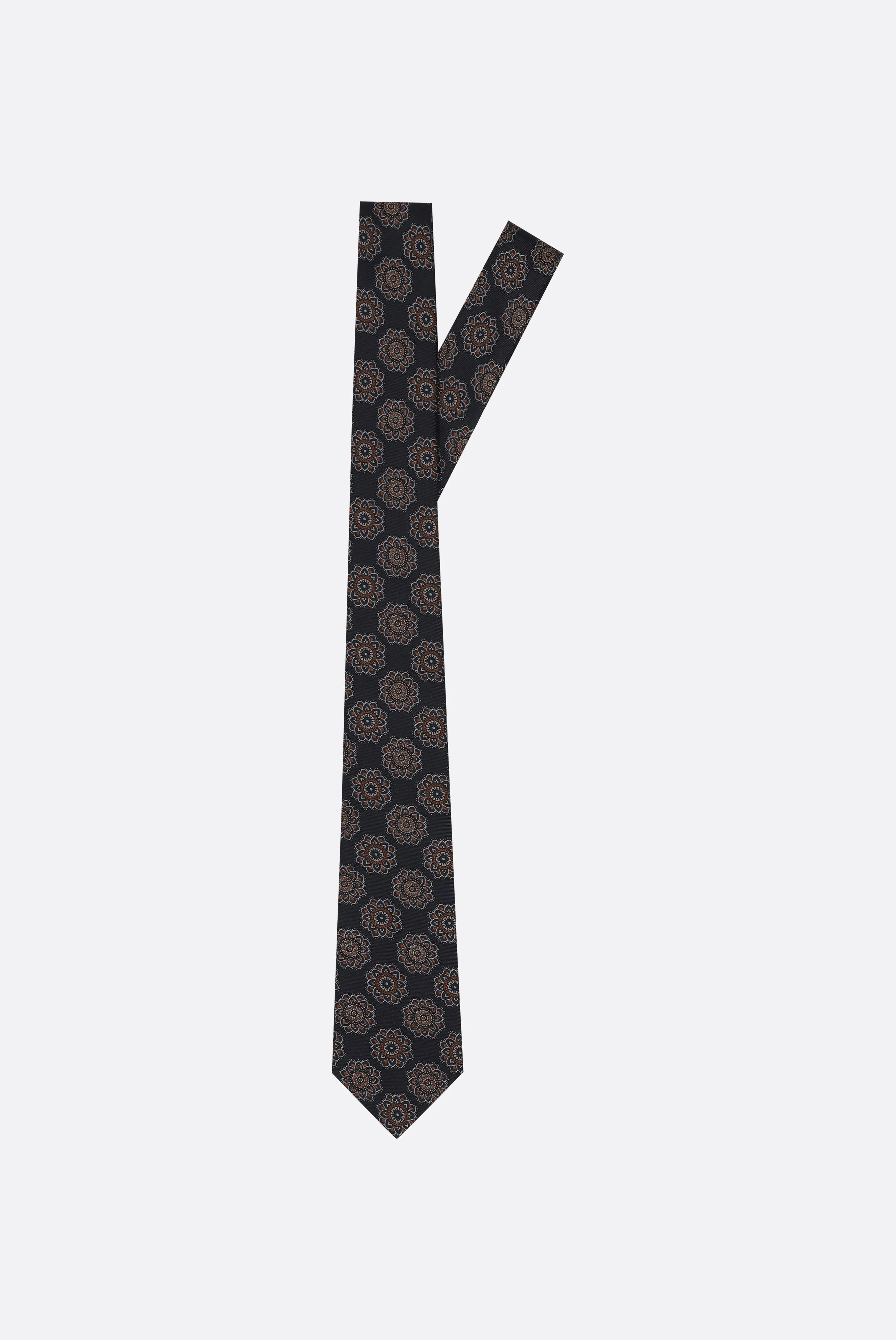 Jacquard-Krawatte mit Medaillon Druck günstig online kaufen