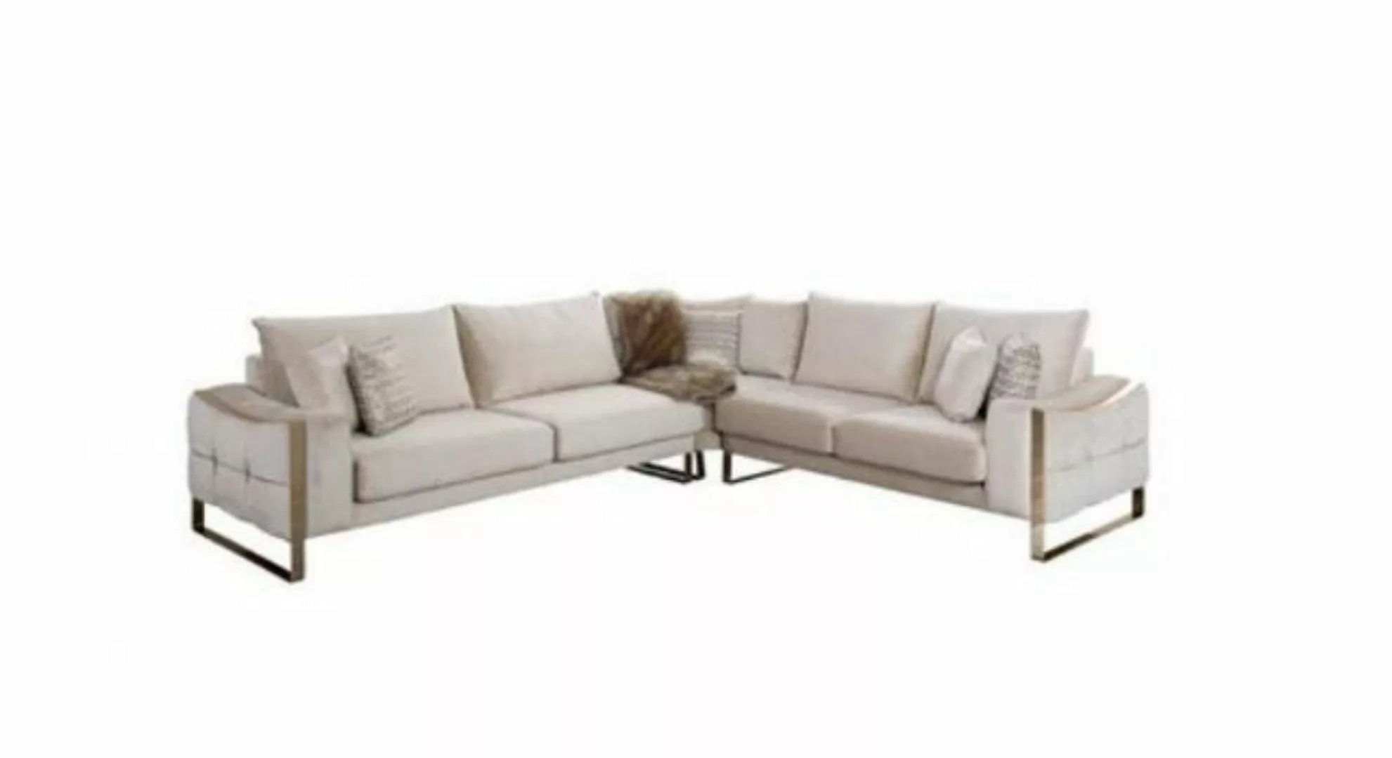 JVmoebel Ecksofa Ecksofa L Form Sofa Design Couchen Polster Textil Eck Garn günstig online kaufen