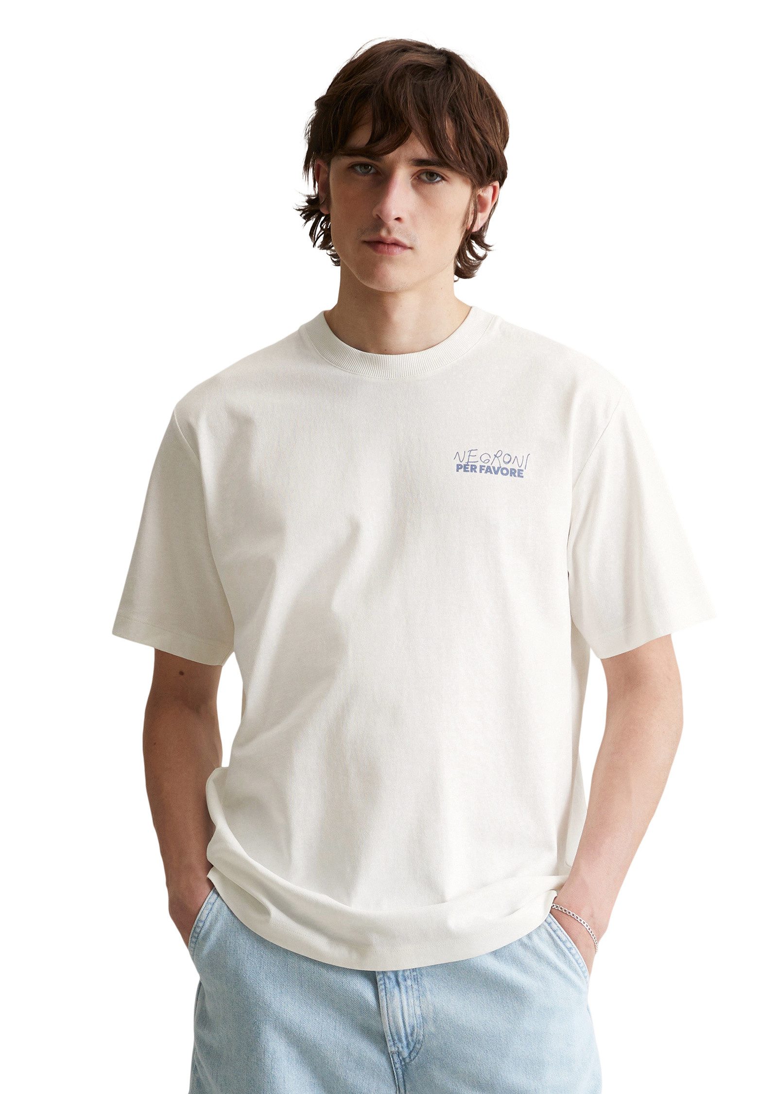 Marc OPolo DENIM T-Shirt "mit Print auf Vorder- und Rückseite" günstig online kaufen