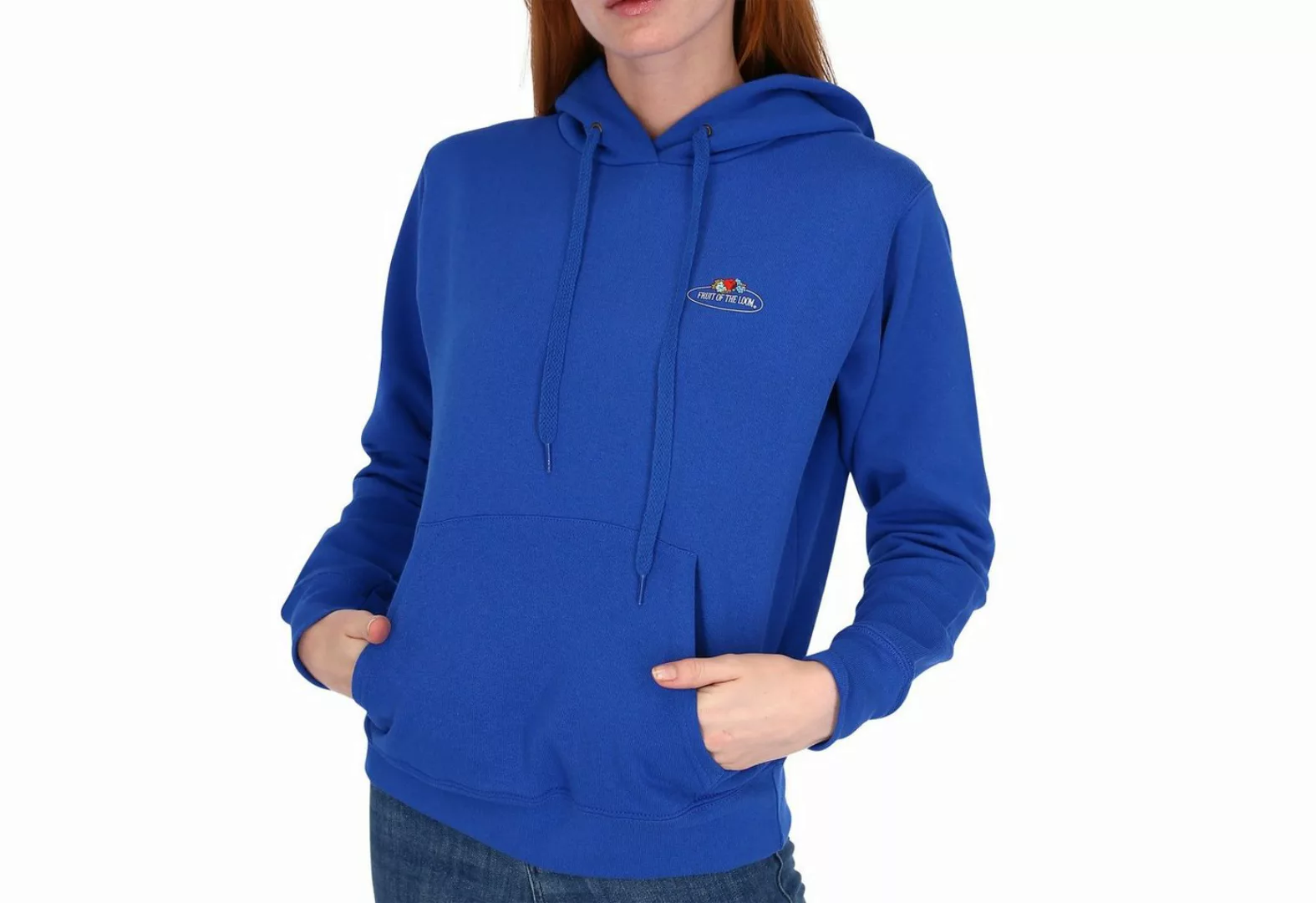 Fruit of the Loom Kapuzensweatshirt Damen Kapuzenpullover mit Vintage-Logo günstig online kaufen