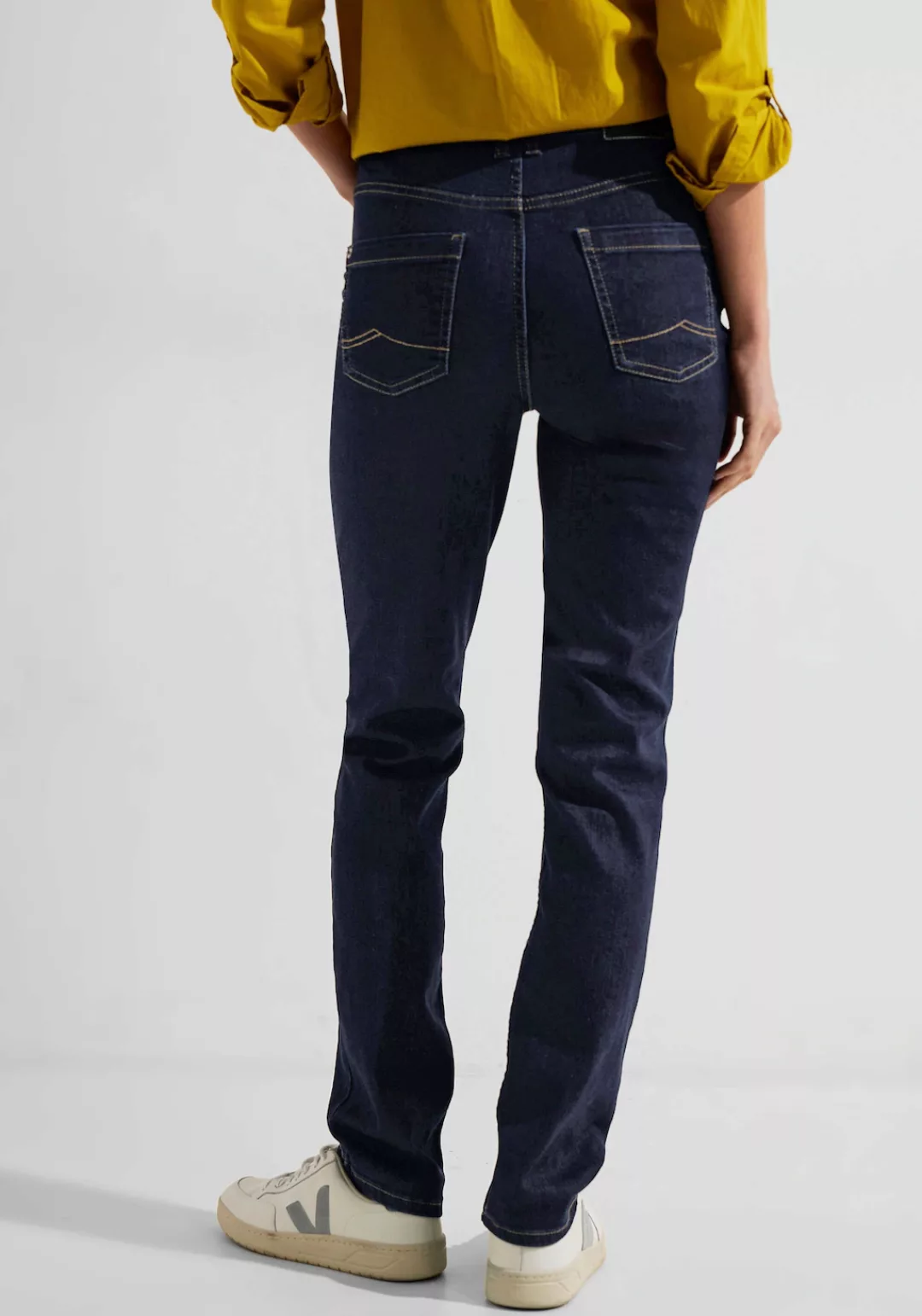 Cecil Slim-fit-Jeans mit dunkelblauer Waschung günstig online kaufen