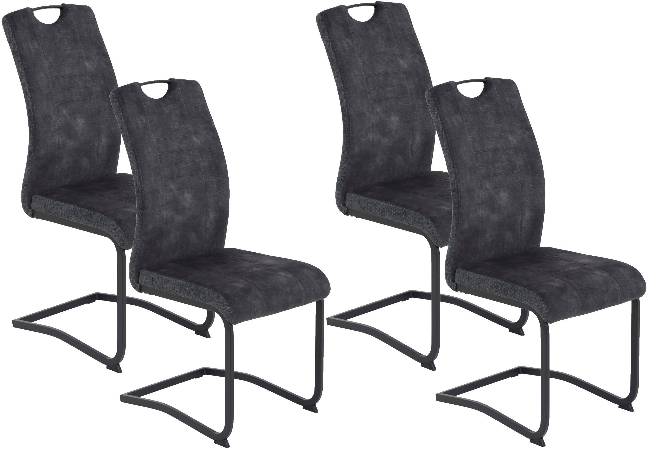 HELA Freischwinger "RIGA", (Set), 4 St., Microfaser-Webstoff, Freischwinger günstig online kaufen