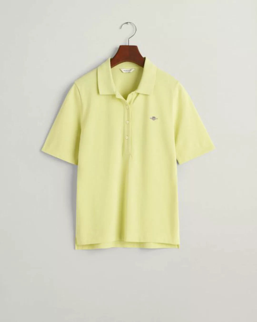 Gant Poloshirt SLIM SHIELD SS PIQUE POLO, DOVE BLUE günstig online kaufen