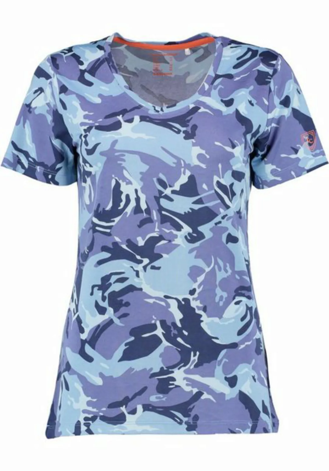 Tom Collins T-Shirt Triku Kurzarmshirt mit Allover-Camouflage-Druck günstig online kaufen