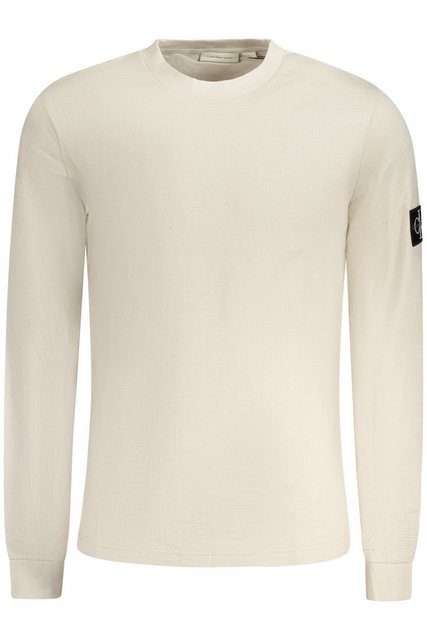 Calvin Klein Jeans Strickpullover Nachhaltiger Herrenpullover Beige - Langa günstig online kaufen