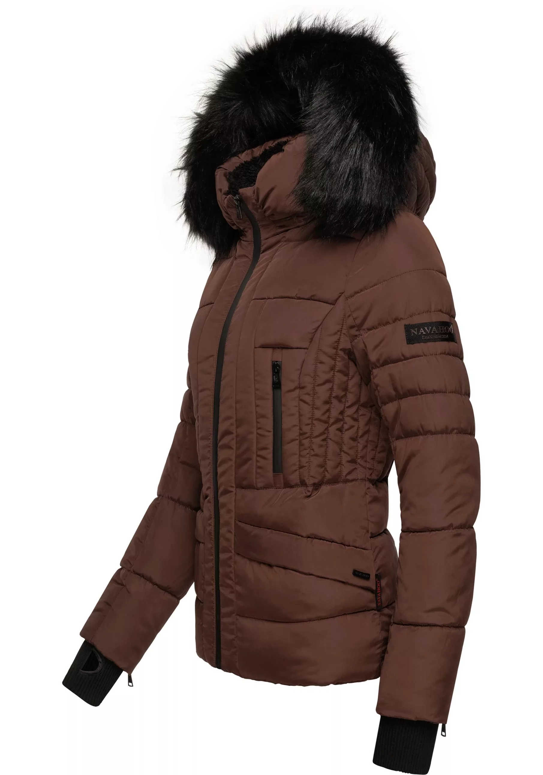 Navahoo Steppjacke "Adele", mit Kapuze, hochwertige Winterjacke mit edler K günstig online kaufen