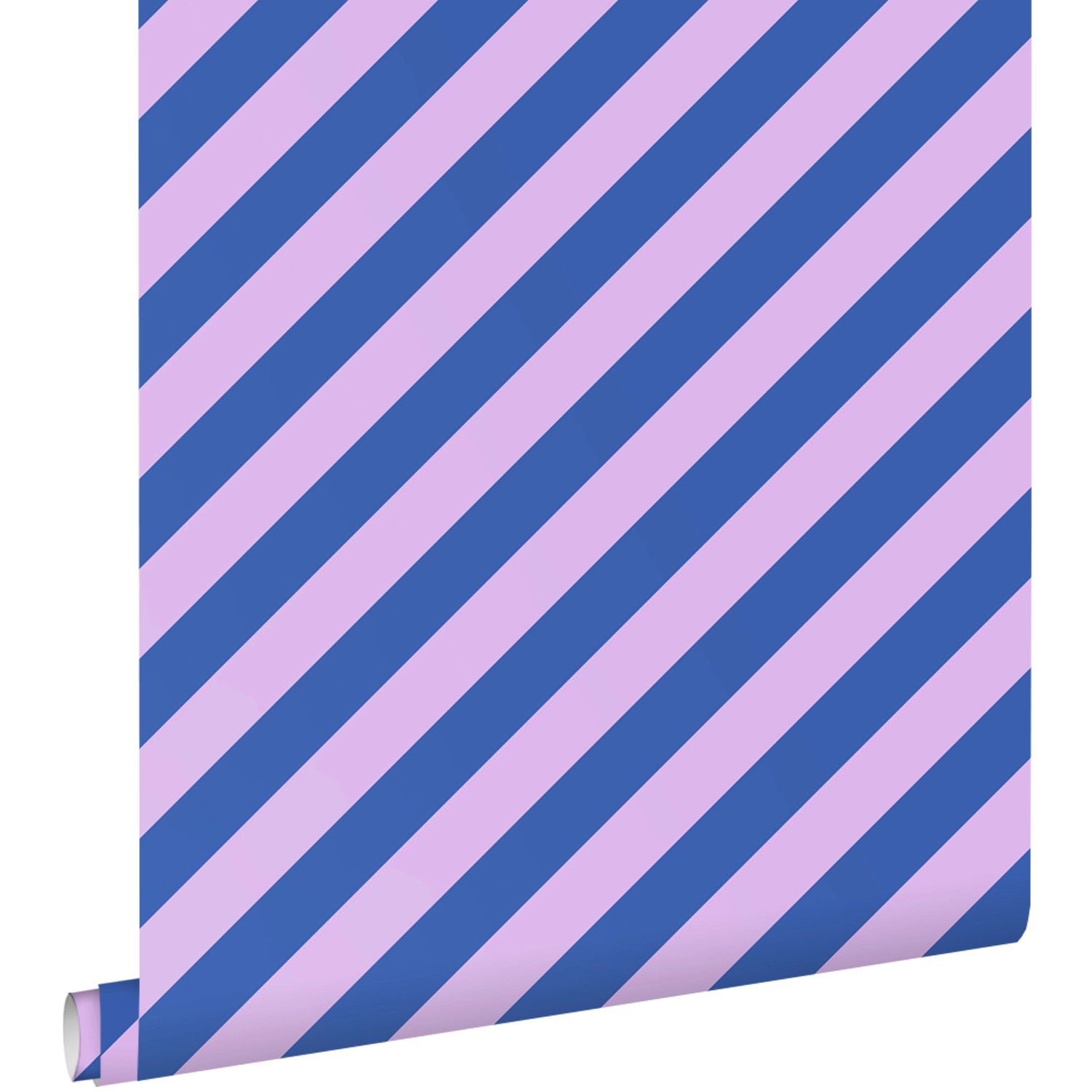 ESTAhome Tapete Streifen 6860 Violett und Königsblau 50 x 900 cm günstig online kaufen