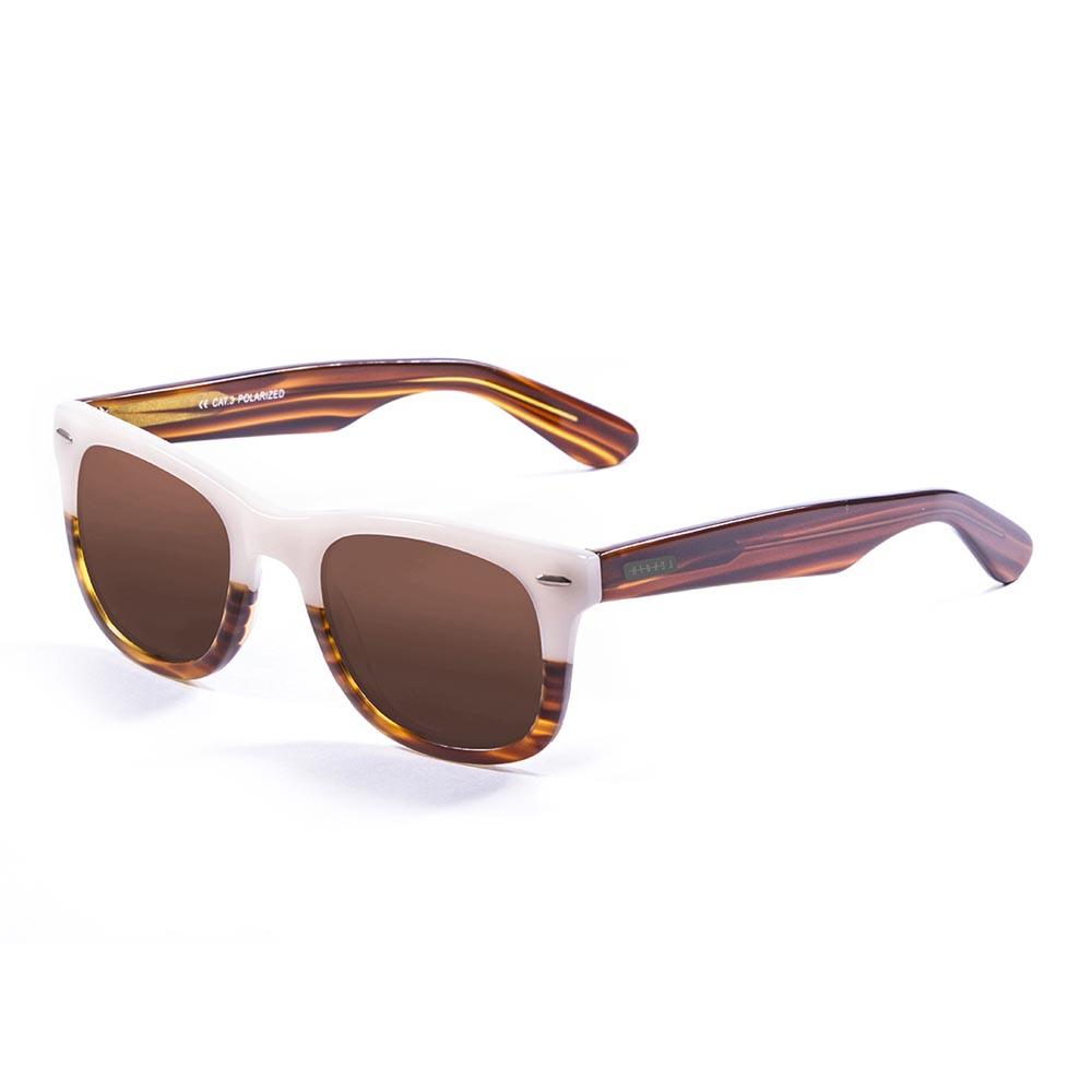 Lenoir Eyewear Biarritz Sonnenbrille CAT3 Frame Light Brown & White /Brown günstig online kaufen