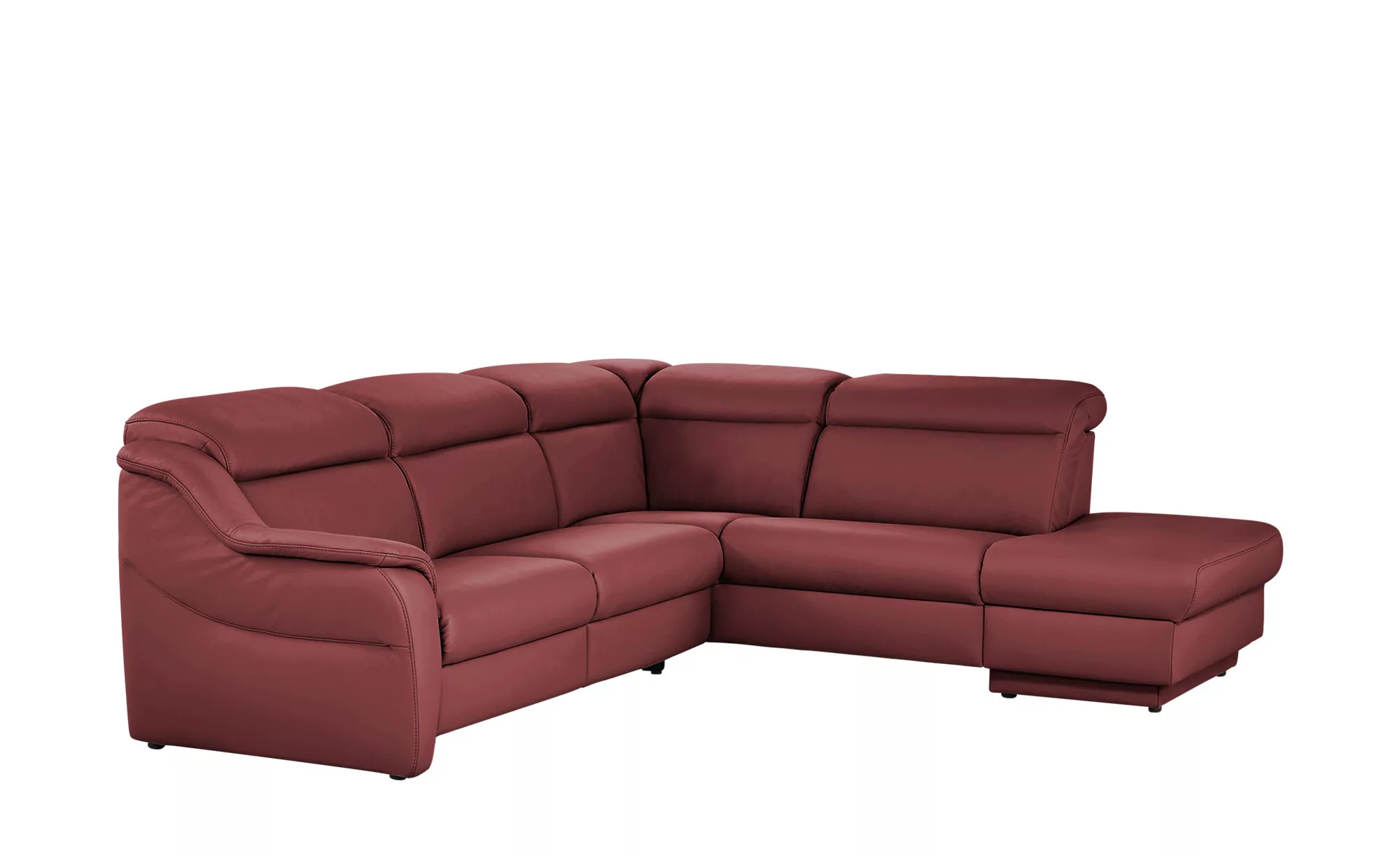 himolla Ecksofa Leder  9707 ¦ rot ¦ Maße (cm): B: 275 H: 84 T: 245.0 Polste günstig online kaufen