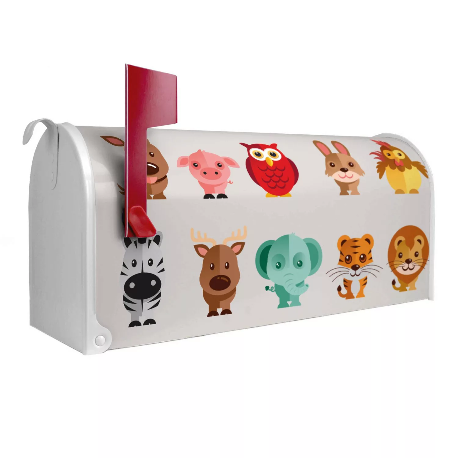 Banjado Amerikanischer Briefkasten Weiß 48x22x16cm US Mailbox Letterbox Pos günstig online kaufen