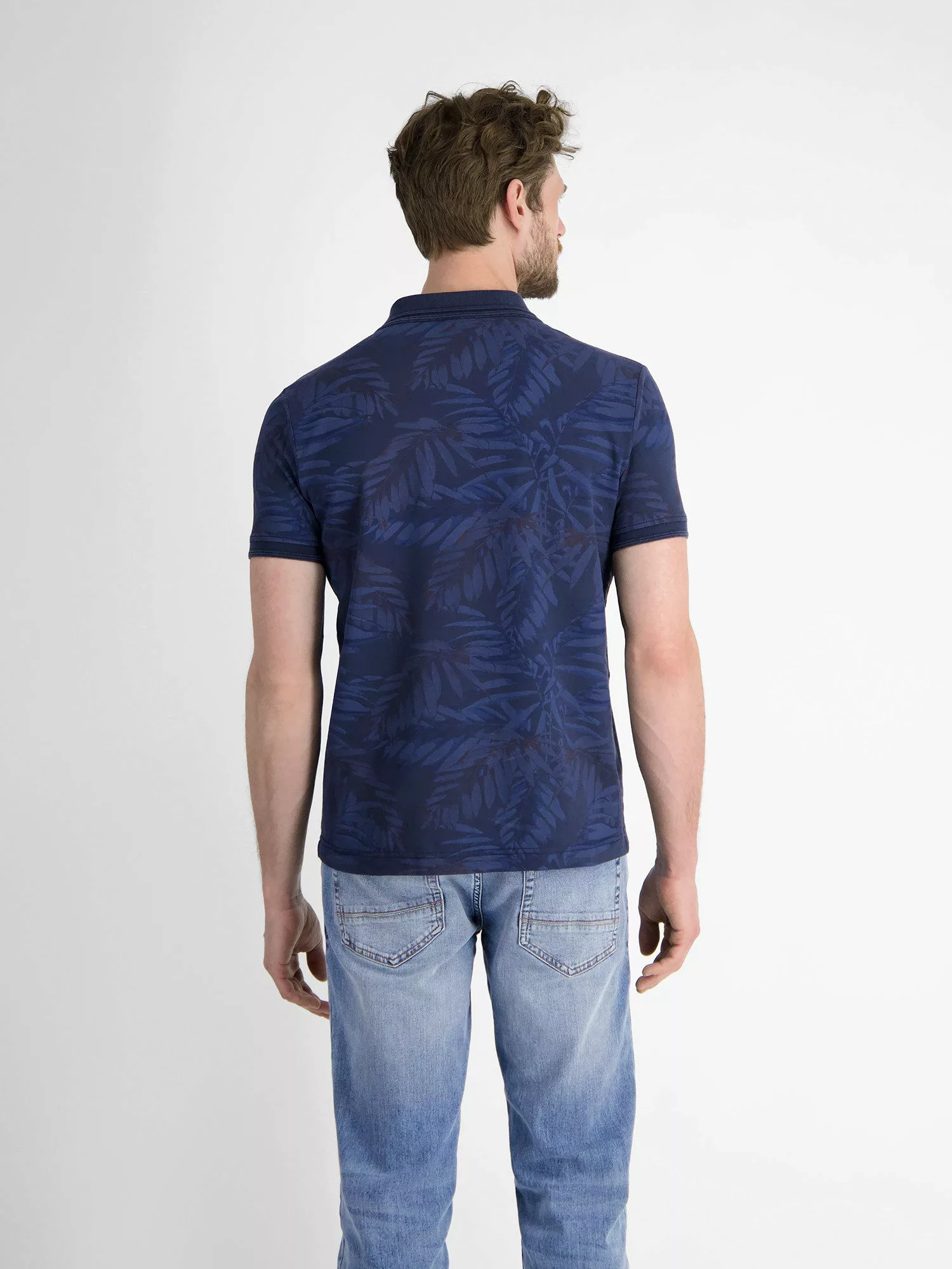 LERROS Poloshirt "LERROS Herren Poloshirt, floral bedruckt" günstig online kaufen