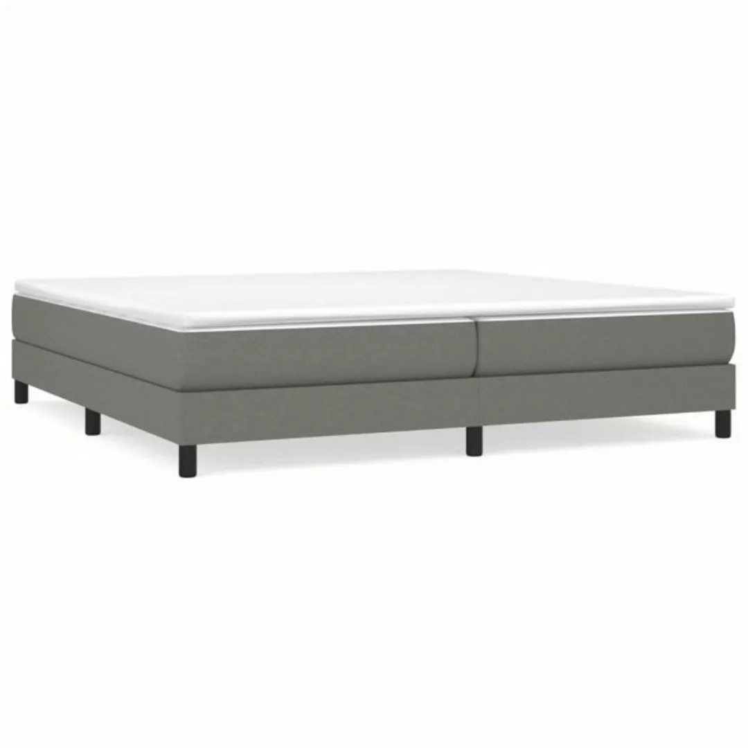 furnicato Bett Bettgestell ohne Matratze Dunkelgrau 200x200 cm Stoff (1-tlg günstig online kaufen