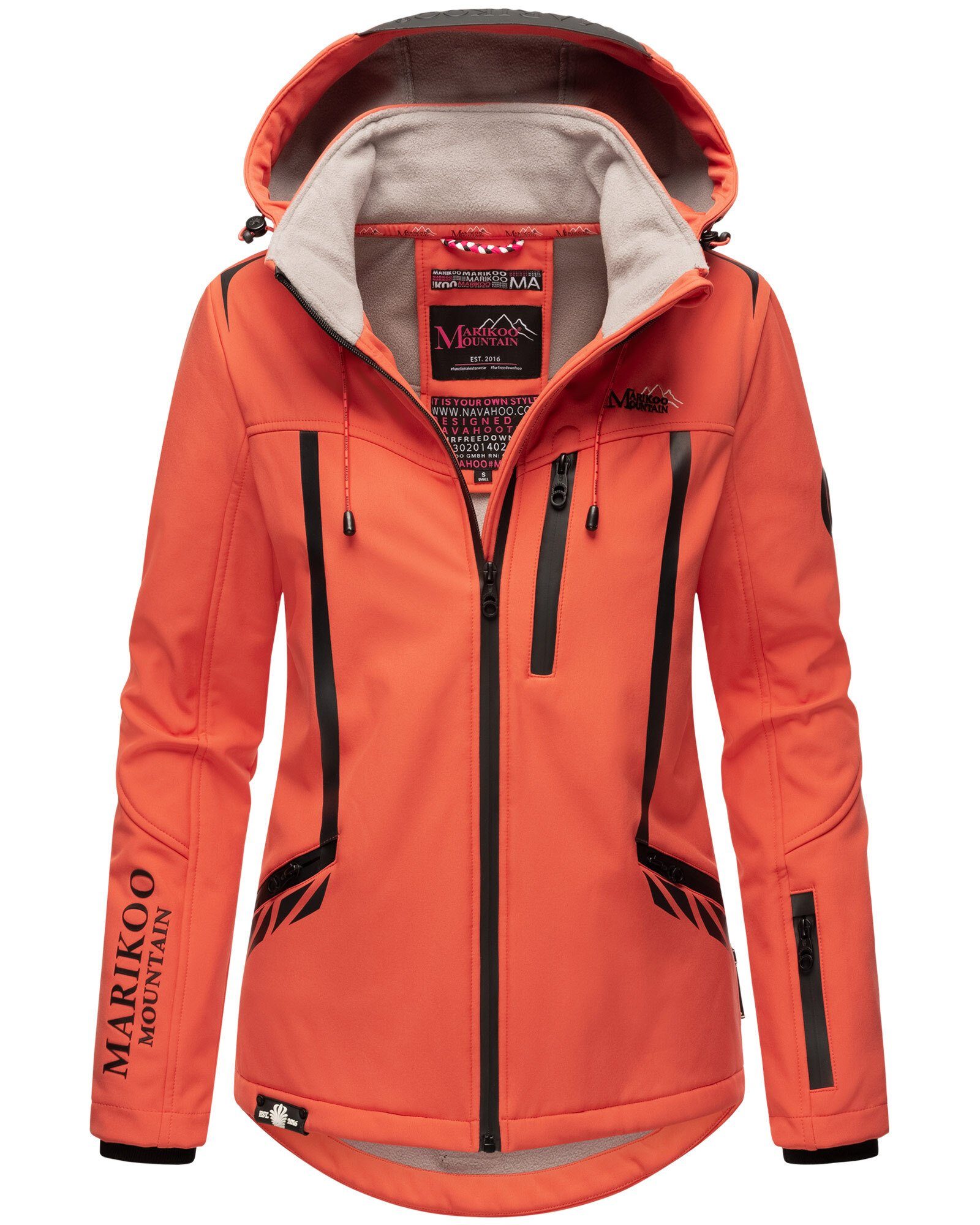 Marikoo Softshelljacke "Mount-Cho-Oyu", mit abnehmbarer Kapuze günstig online kaufen