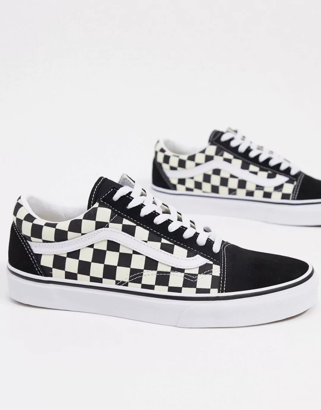 Vans – Old Skool – Sneaker mit Schachbrettmuster in Schwarz/Weiß-Mehrfarbig günstig online kaufen