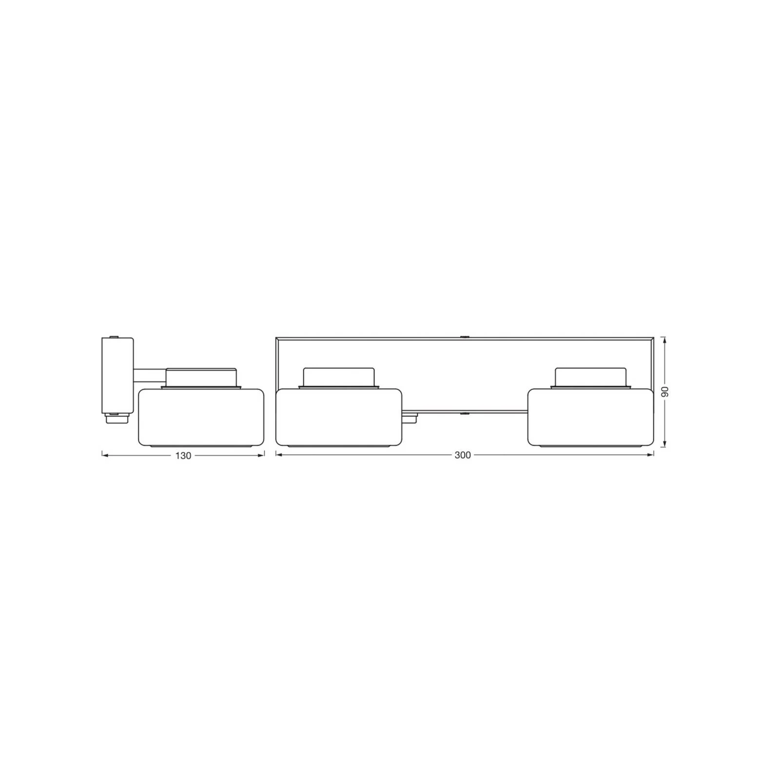OSRAM LED-Wandleuchte ORBIS FLAME, chrom, 2-flg., CCT, IP44 günstig online kaufen
