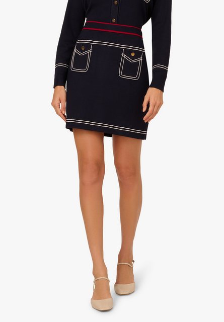 Adrianna Papell Minirock Front Patched Pockets Mini Pull On Sweater Skirt w günstig online kaufen