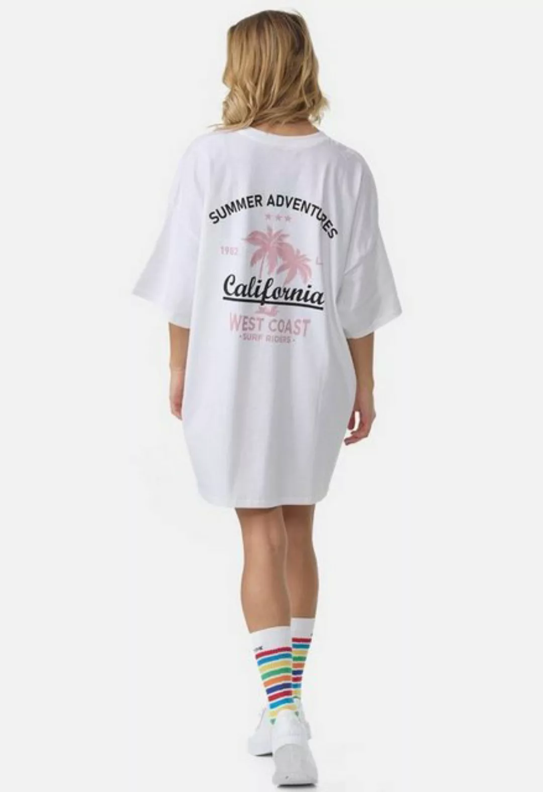 Worldclassca T-Shirt Worldclassca Oversized California Print T-Shirt lang S günstig online kaufen