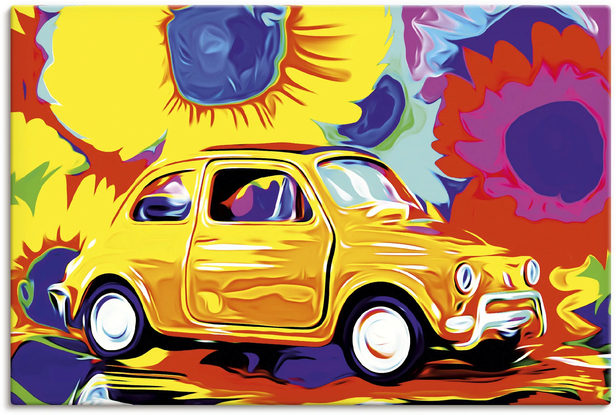 Artland Wandbild »Fiat 500«, Auto, (1 St.), als Alubild, Leinwandbild, Wand günstig online kaufen