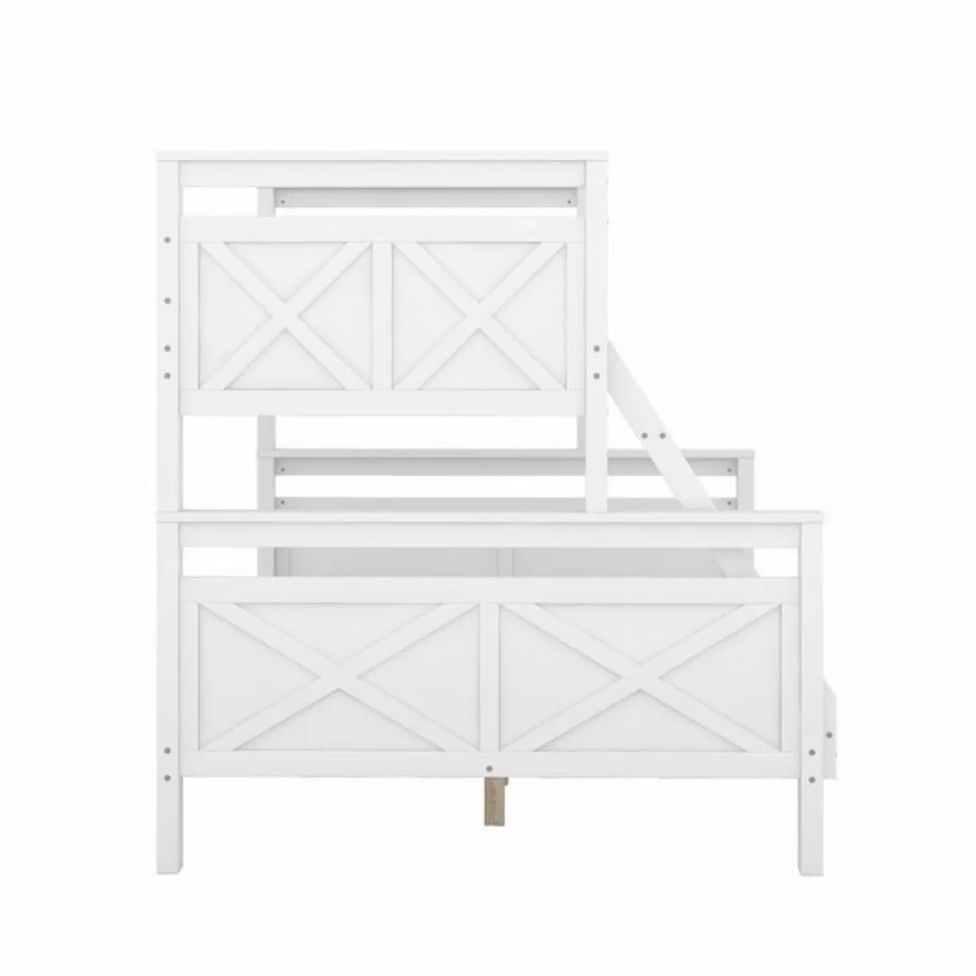 OKWISH Bett Etagenbett, Holzbett für Kinder 90(140)x200cm (mit Leiter und S günstig online kaufen