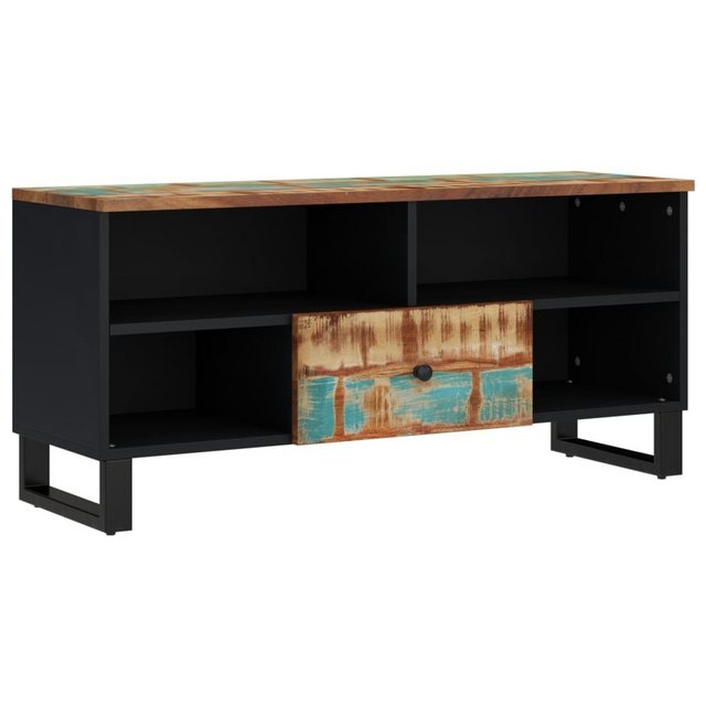 Vidaxl Tv-schrank 100x33x46 Cm Altholz Massiv & Holzwerkstoff günstig online kaufen