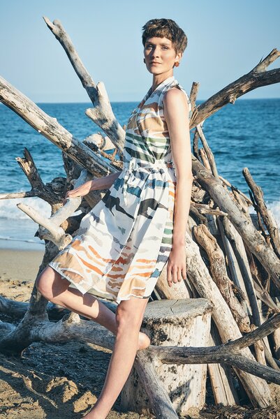 Wickelkleid Helen - Wickelkleid Damenkleid Aus Bio-baumwolle günstig online kaufen