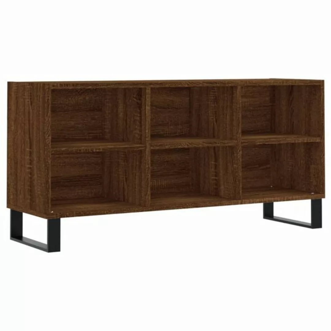 furnicato TV-Schrank Braun Eichen-Optik 103,5x30x50 cm Holzwerkstoff günstig online kaufen