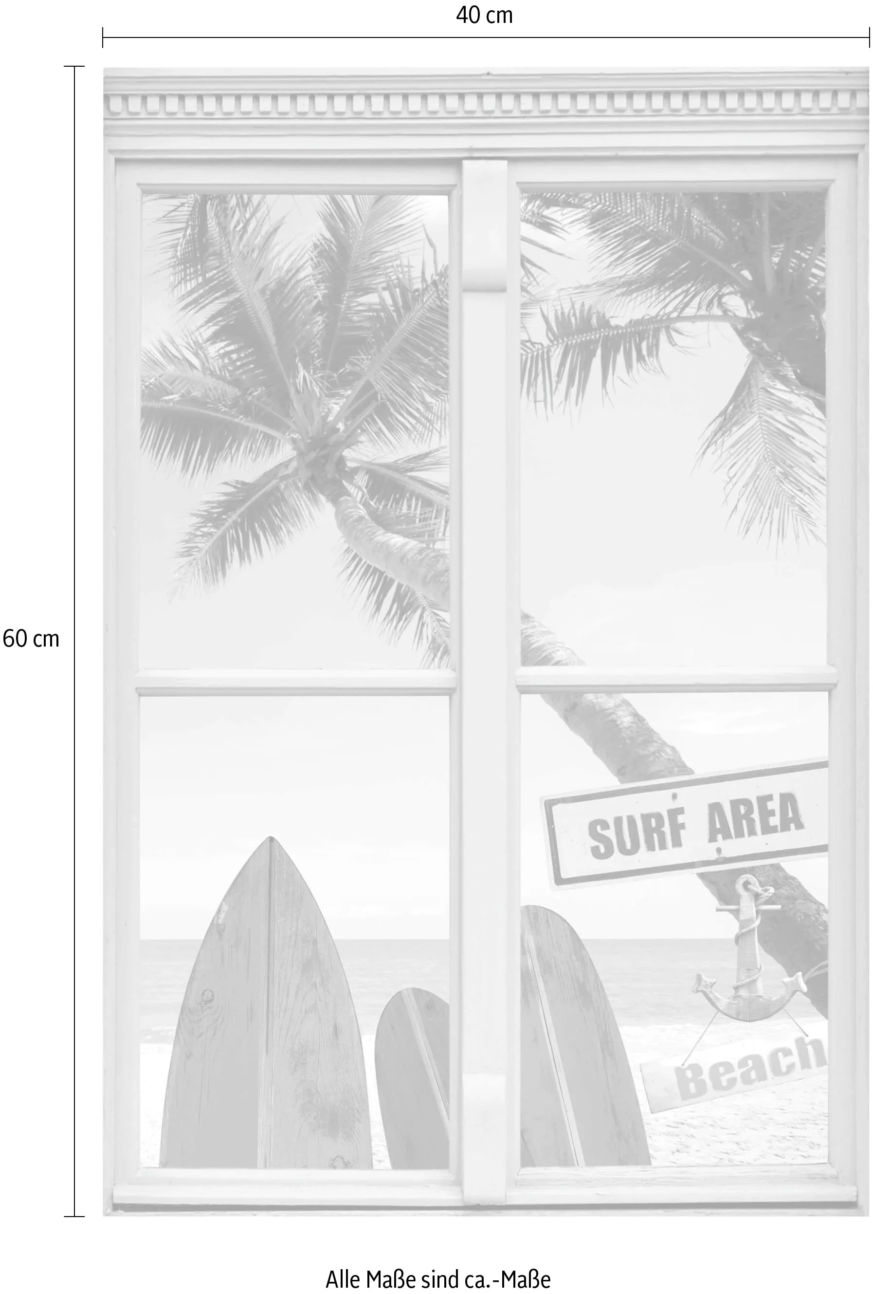 queence Wandsticker "Surf Area Beach" günstig online kaufen