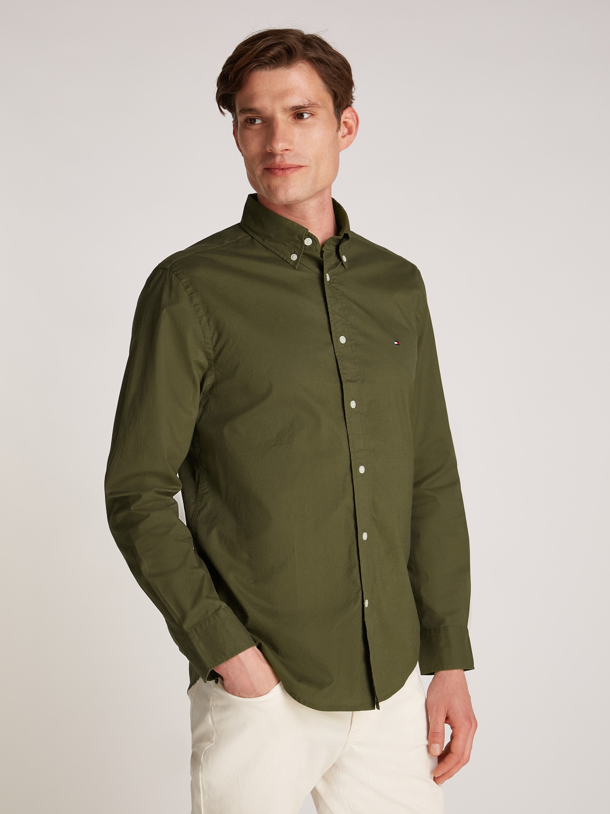 Tommy Hilfiger Businesshemd FLEX POPLIN SOLID günstig online kaufen