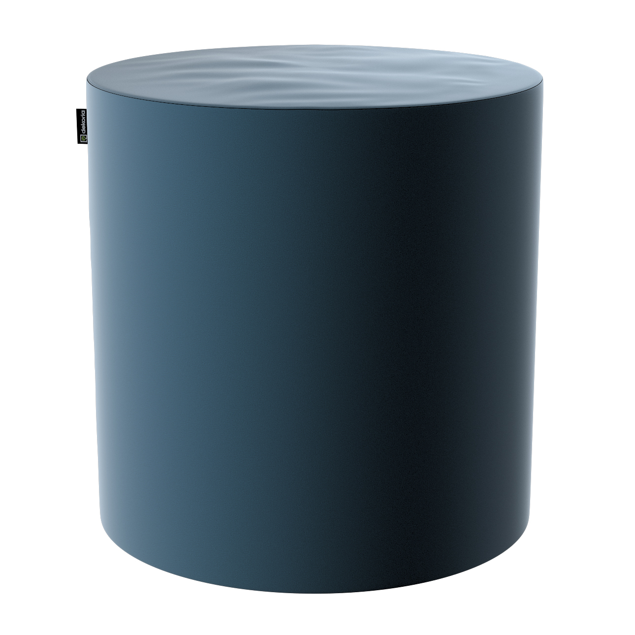 Pouf Barrel, blau, ø40 cm x 40 cm, Velvet (704-16) günstig online kaufen