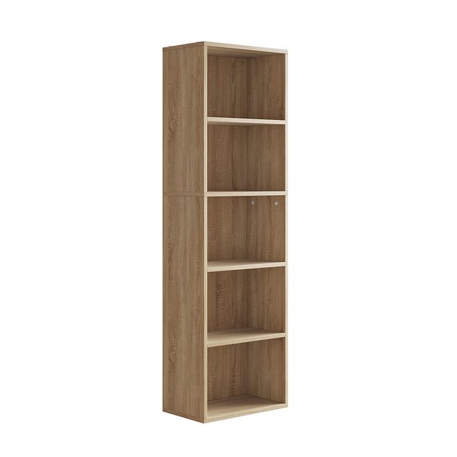 Vicco Bücherregal Bob, Sonoma, 40 x 132 cm mit 5 Fächern günstig online kaufen