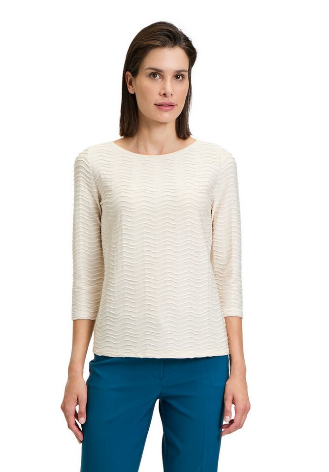 Betty Barclay 3/4-Arm-Shirt Betty Barclay Strukturshirt mit U-Boot-Ausschni günstig online kaufen