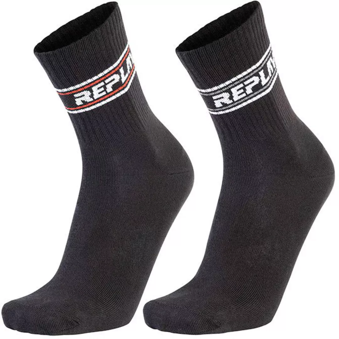 Replay Tennissocken "SHORT TENNIS half terry Logo&Two Stripe 2Prs Banderole günstig online kaufen