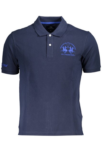 La Martina Poloshirt Herren Kurzarm Poloshirt Blau - Klassisches Design günstig online kaufen