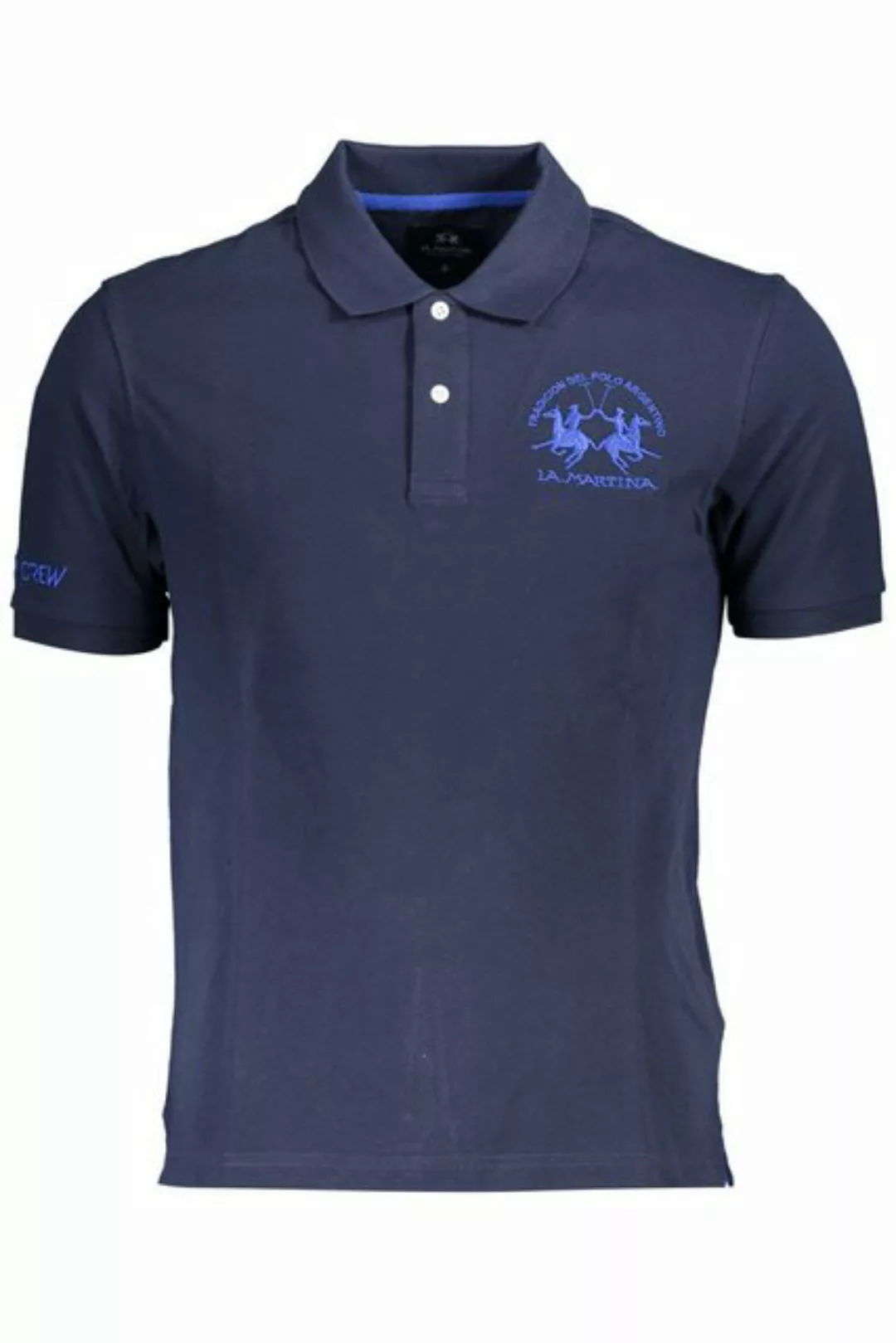 La Martina Poloshirt Herren Kurzarm Poloshirt Blau - Klassisches Design günstig online kaufen