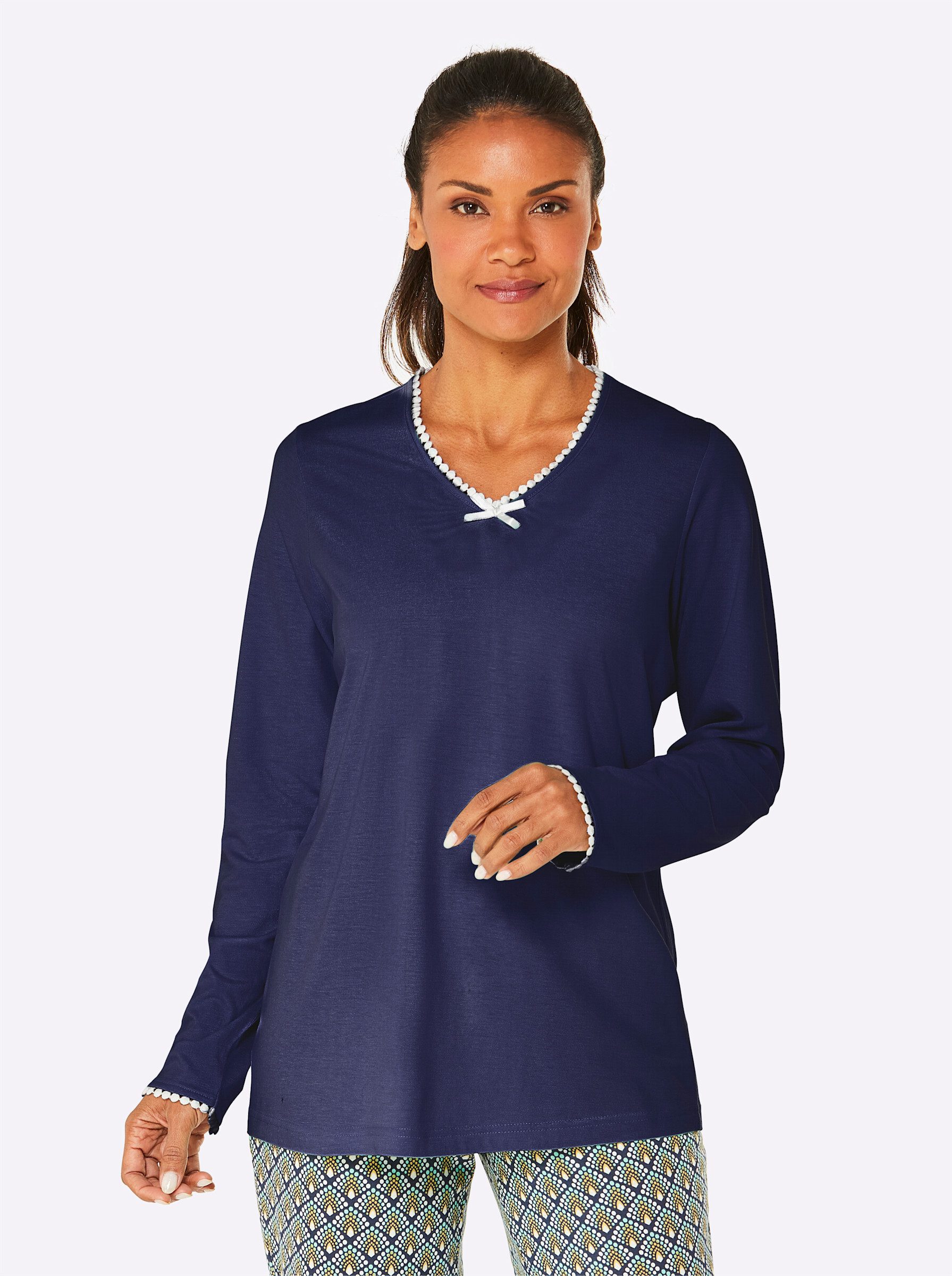 wäschepur Pyjamaoberteil "Schlafanzug-Shirt", (1 tlg.) günstig online kaufen