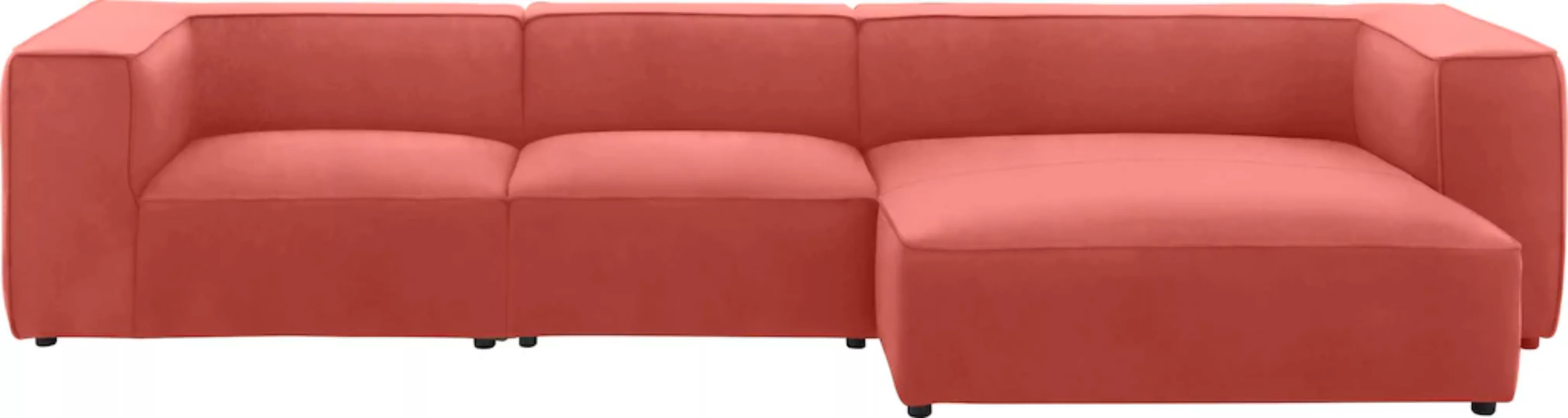 W.SCHILLIG Ecksofa "around-the-block", mit eleganter Biese, mit Federkern, günstig online kaufen