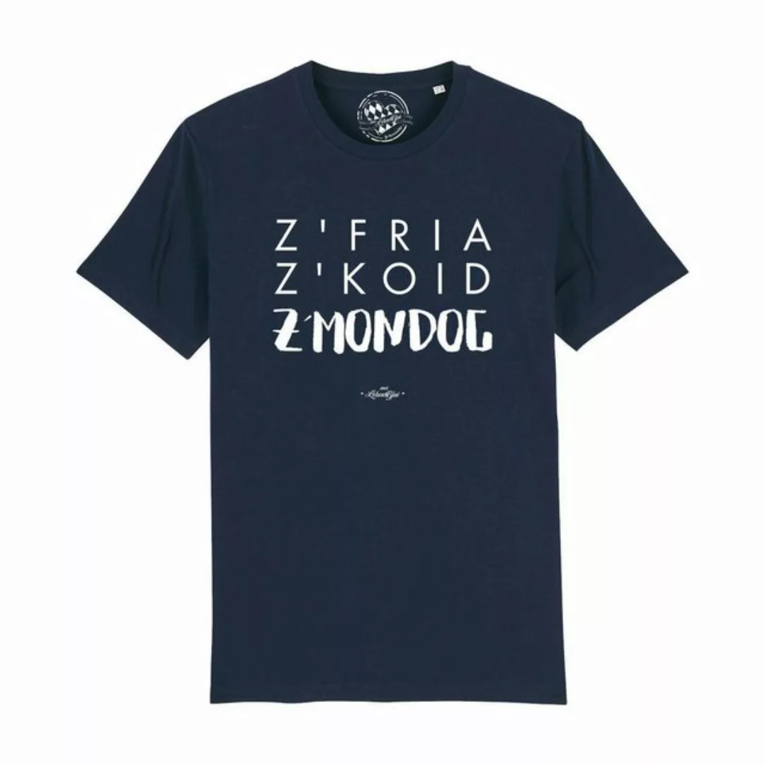 Bavariashop T-Shirt Herren T-Shirt "Z'fria z'koid z'Mondog... günstig online kaufen