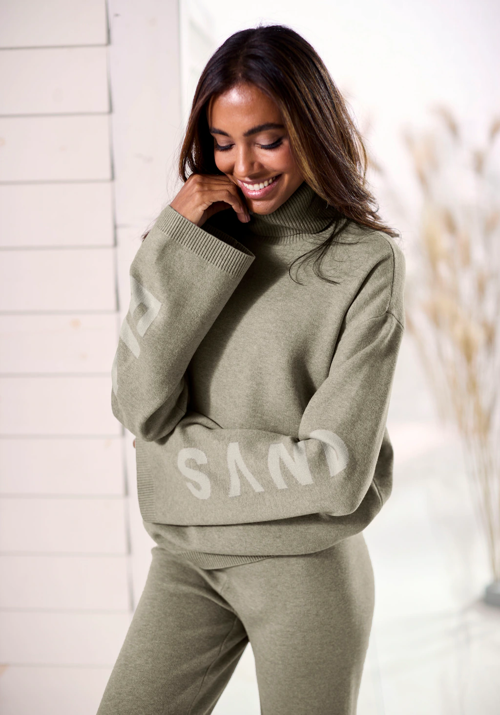 Elbsand Sweater, Rollkragenpullover aus weichem Strick, Loungewear günstig online kaufen