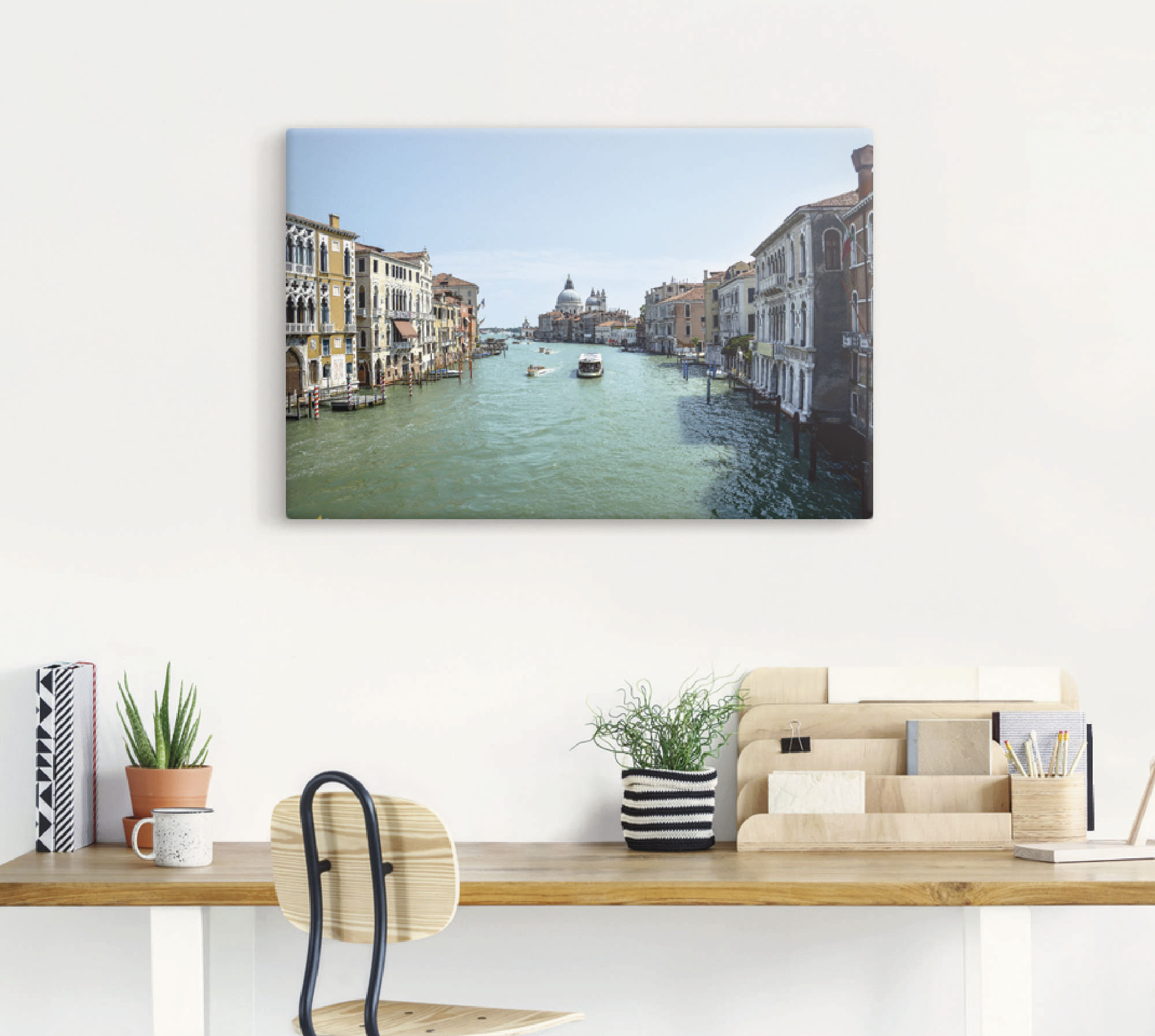 Artland Leinwandbild »Canale Grande Venedig bei Sonnenschein«, Italien, (1 günstig online kaufen