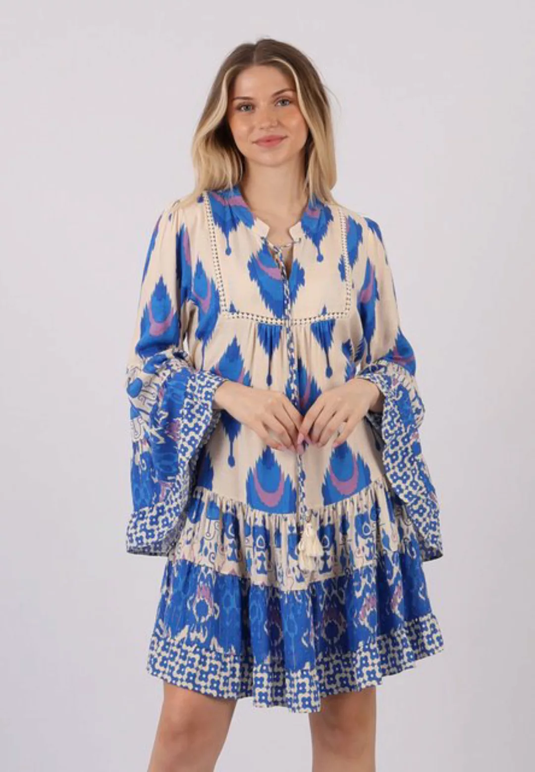 YC Fashion & Style Tunikakleid "Boho-Chic Tunika-Kleid in Ikat-Optik" Allov günstig online kaufen