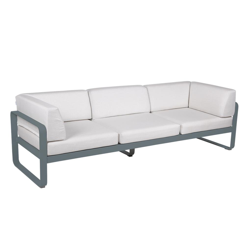 Bellevie 3-Sitzer Club Sofa Outdoor 26 Gewittergrau 81 Grauweiß günstig online kaufen