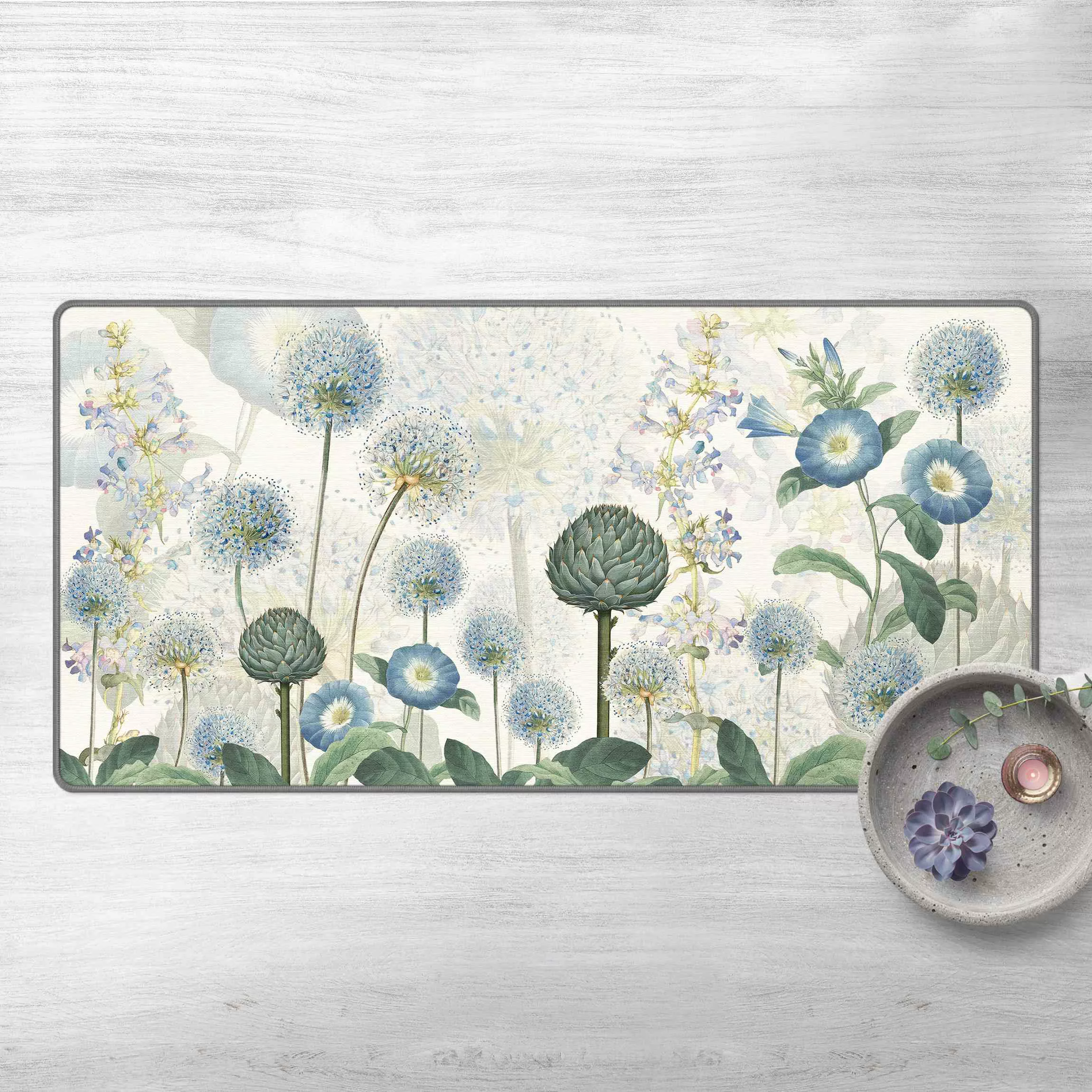 Teppich Blaue Alliumdolden im Wind günstig online kaufen