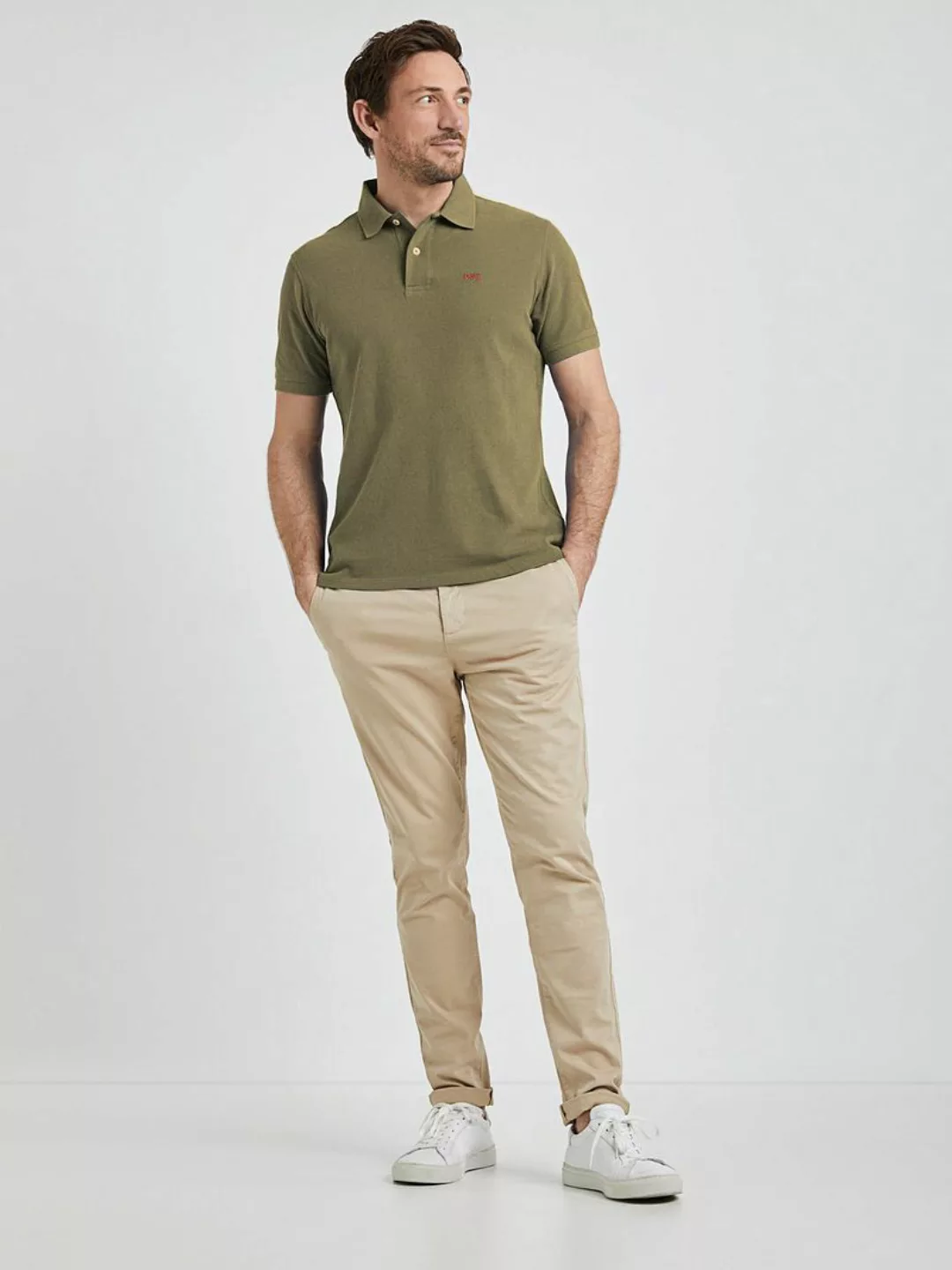 McGregor Piqué Poloshirt Olivgrün - Größe XL günstig online kaufen