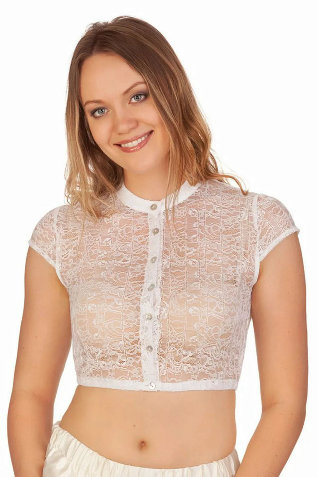 Stockerpoint Dirndlbluse Dirndlbluse - B9010 - weiß günstig online kaufen