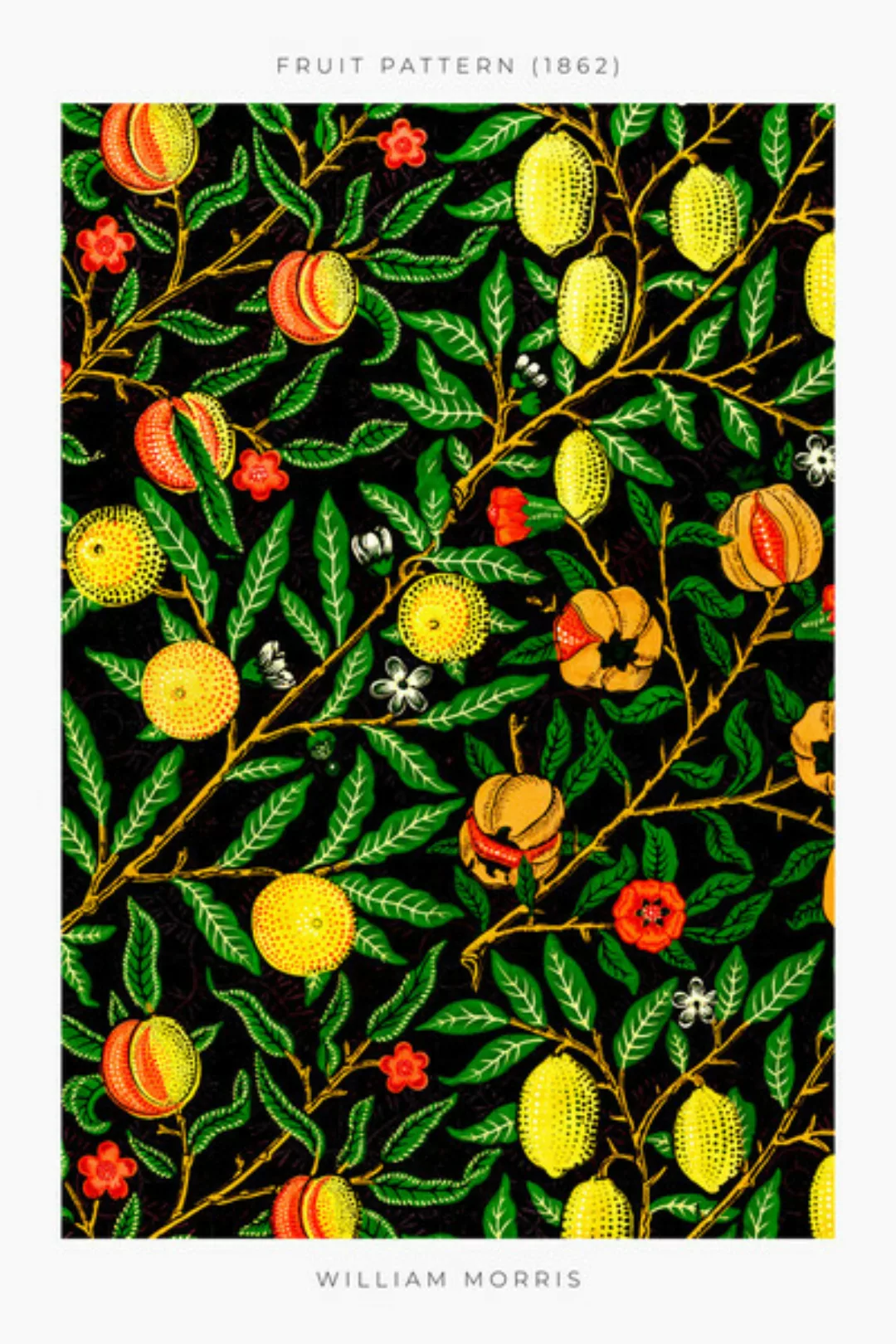 Poster / Leinwandbild - Fruit Pattern 1862 Von William Morris günstig online kaufen