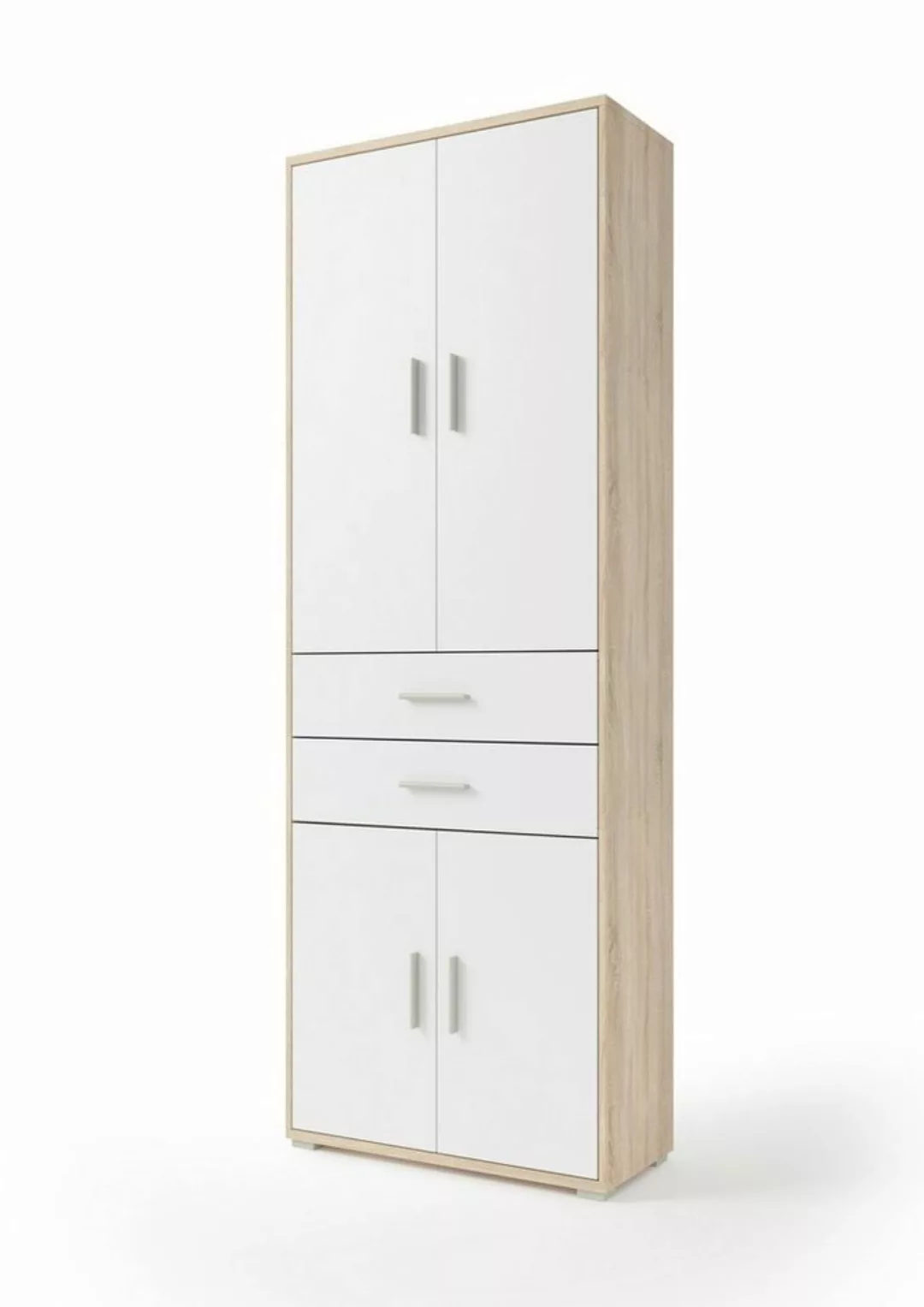 PREISBRECHER Aktenschrank Clermont (BxHxT: 79,1x221,2x35 cm) in Sonoma/Eich günstig online kaufen